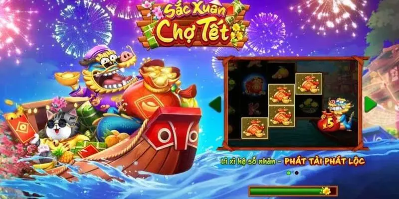 Chủ đề và sức hút của trò chơi nổ hũ Sắc Xuân Chợ Tết